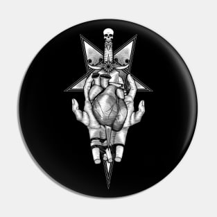 Aching heart - Black version Pin