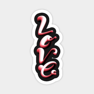 Love - Typography Calligraphy Lettering Art Magnet