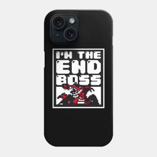 Retro Gamer Funny Quote I'm The End Boss Phone Case