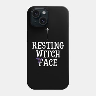 Resting Witch Facer with Witch Hat Phone Case