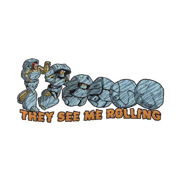 Rolling Rockman by Prototypeinks