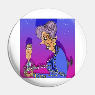 Margaret Thatcher and John Major Cartoon: i phone case Pin