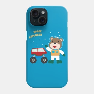 Cute bear astronaut. Phone Case