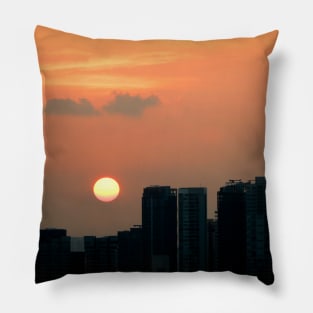 Dawn in the City Pillow