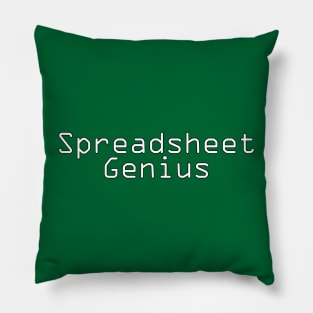 Spreadsheet Genius Pillow