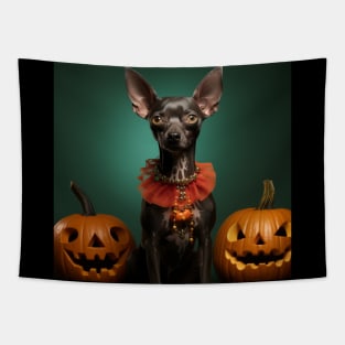 Mexican Hairless Dog Halloween Tapestry