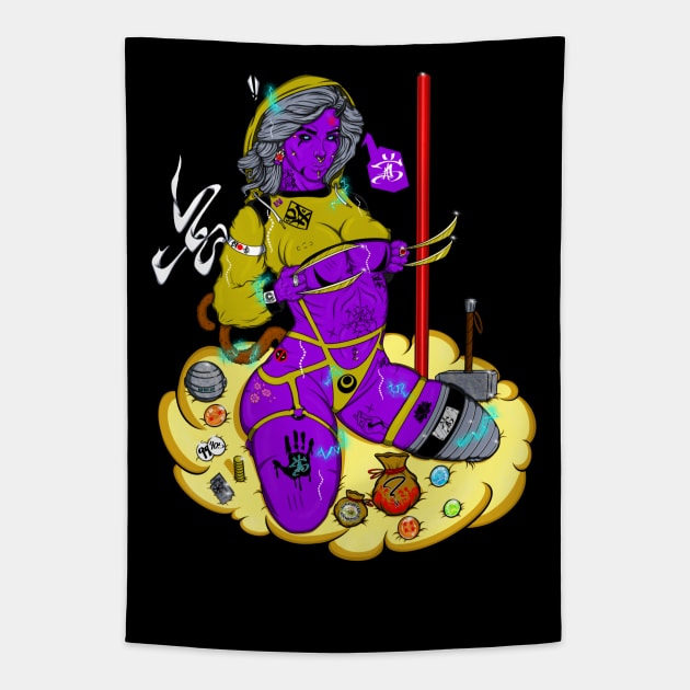 The Wet Titan 2 [ By #ArtIzMuzikForTheEyez ] Tapestry by ArtIzMuzikForTheEyez