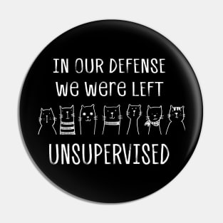 In My Defense We Were Left Unsupervised Pin