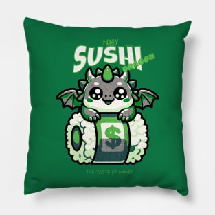 Money Sushi Dragon Pillow