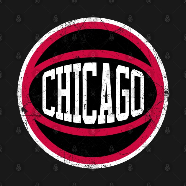 Chicago Retro Ball - Black by KFig21