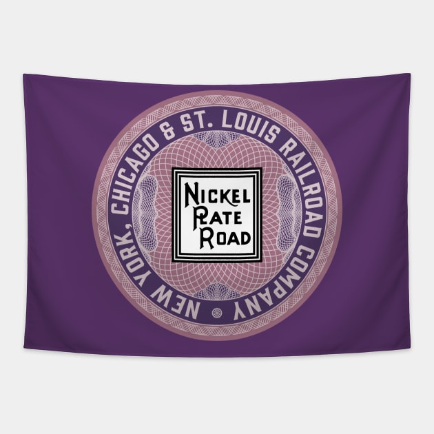 New York, Chicago and St Louis Railroad - Nickel Plate Road (NKP) Tapestry by Railroad 18XX Designs