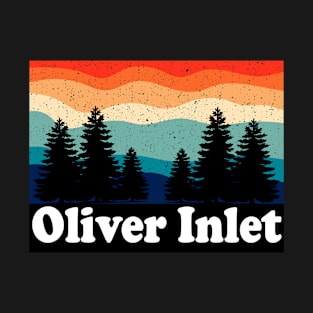 Vintage Oliver Inlet Alaska Forest Camping T-Shirt