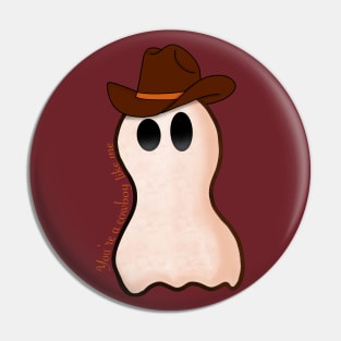 Cowboy ghost Pin