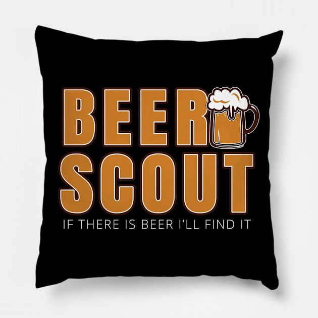 Beer Scout Pillow by ArtisticRaccoon