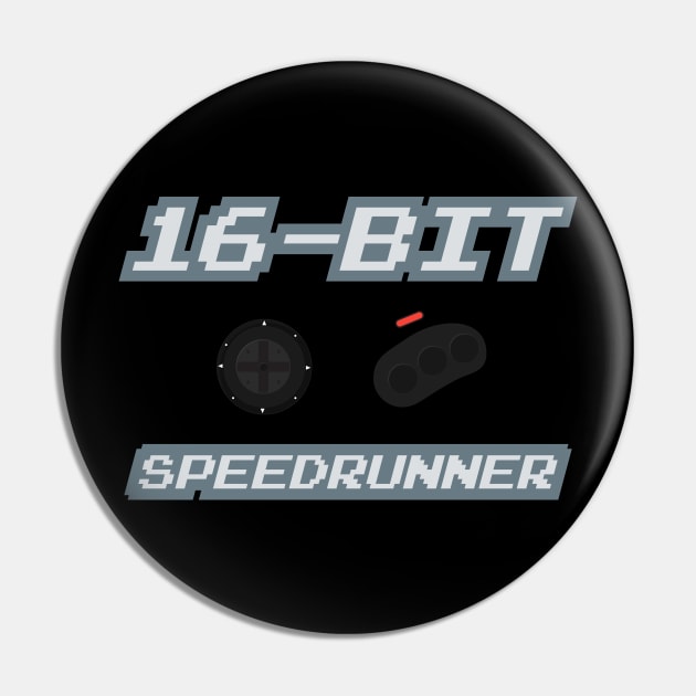 16-Bit Speedrunner Pin by PCB1981