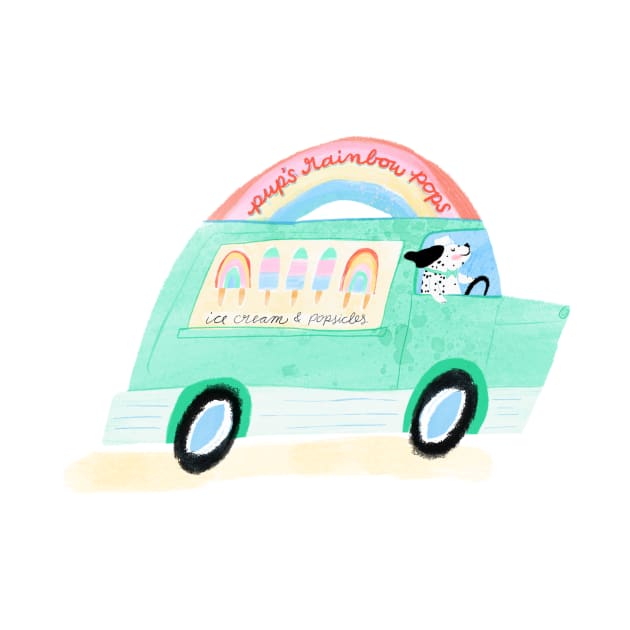 Pups Rainbow Pops - Ice Cream Truck by Michele Norris