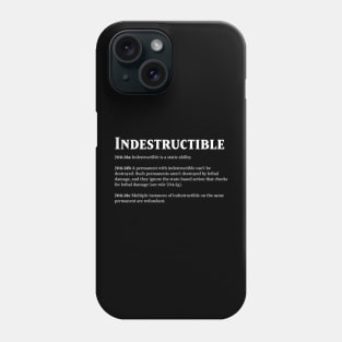 Magic the Gathering - Keyword Indestructible Rules Text Phone Case