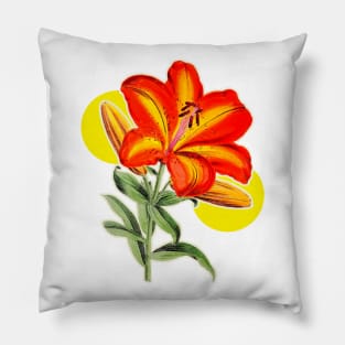 Flower with red petals Pillow