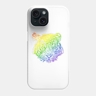 tiger rainbow Phone Case