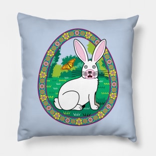 Wild Spring Rabbit Pillow