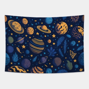 Space, Planets and Stars Tapestry