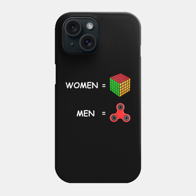 Women and Men differences funny Phone Case by Manual Mente Gifts (MMG)