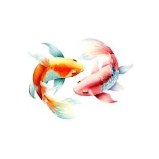 Koi Fish Couple T-Shirt