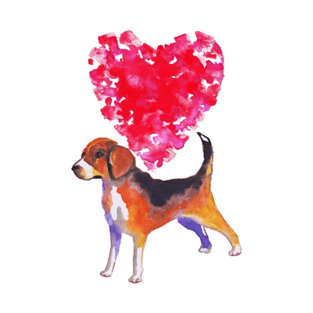 I love beagle by AgniArt