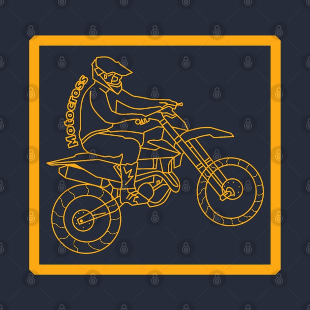 Motor cross with monoline style by Aisiiyan