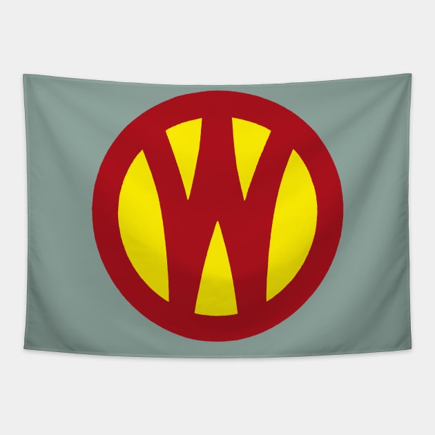 O&W Railroad NYO&W Railway Red & Yellow Logo Tapestry by MatchbookGraphics