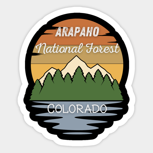 Arapaho National Forest Colorado - National Forest - Sticker