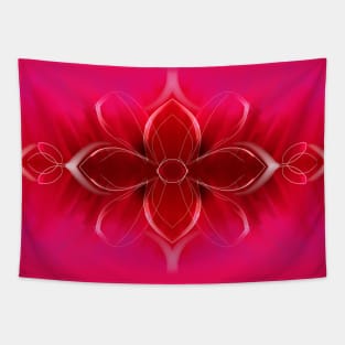 Flower illustration paint abstract Tapestry
