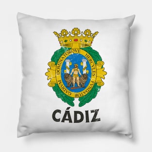 Cádiz / Vintage Style Flag Design Pillow