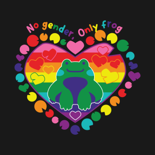 No gender, only frog [rainbow] T-Shirt