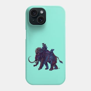 Undead Dwarf Riding an Undead Mammoth Phone Case