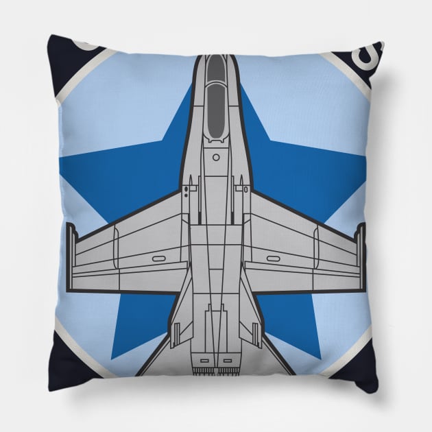 VMFA - 112 Cowboys USMC - F/A-18 Hornet Pillow by MBK