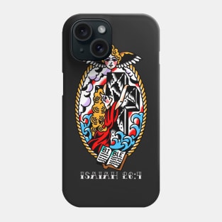 Rock of Ages American Traditional Tattoo Flash Phone Case