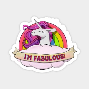 Fabulous Unicorn Rainbow Magnet