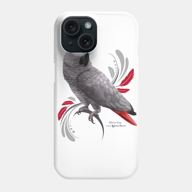 African Grey Phone Case by Sylvanmistart