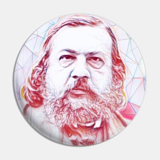 Theophile Gautier Portrait | Theophile Gautier Artwork | Line Art Pin