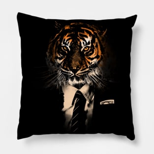 Tiger Tycoon - Corporate Fat Cat Business Capitalist Tiger Pillow