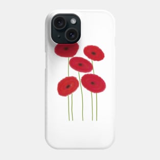 poppies, watercolor drawing Phone Case