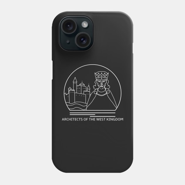 Architects of the West Kingdom Minimalist Line Drawing - Board Game Inspired Graphic - Tabletop Gaming  - BGG Phone Case by MeepleDesign