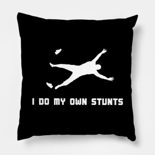 I Do My Own Stunts Marathon Funny Marathon Runner Pillow