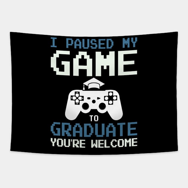 Game Lover Graduate Proud of Class of 2023 Senior Graduation Tapestry by Gendon Design