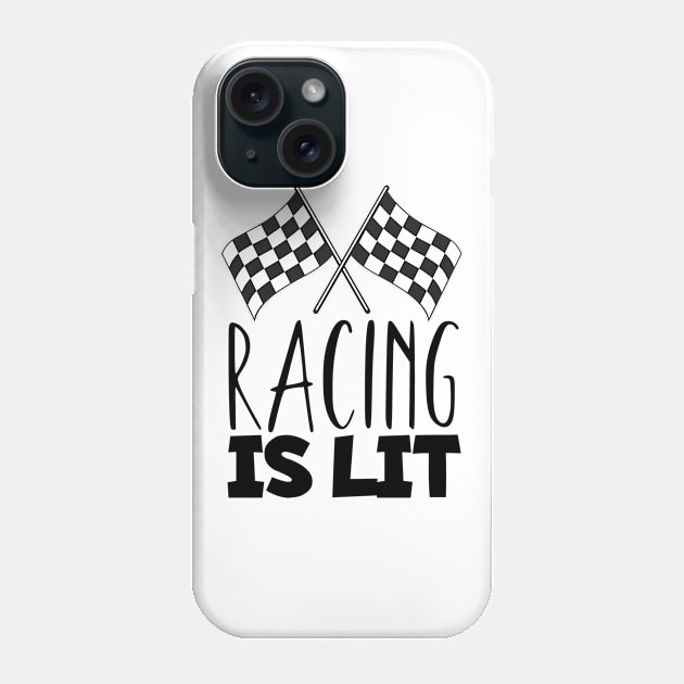 Racing is lit Phone Case by maxcode