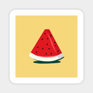 Slice of Watermelon Retro Magnet