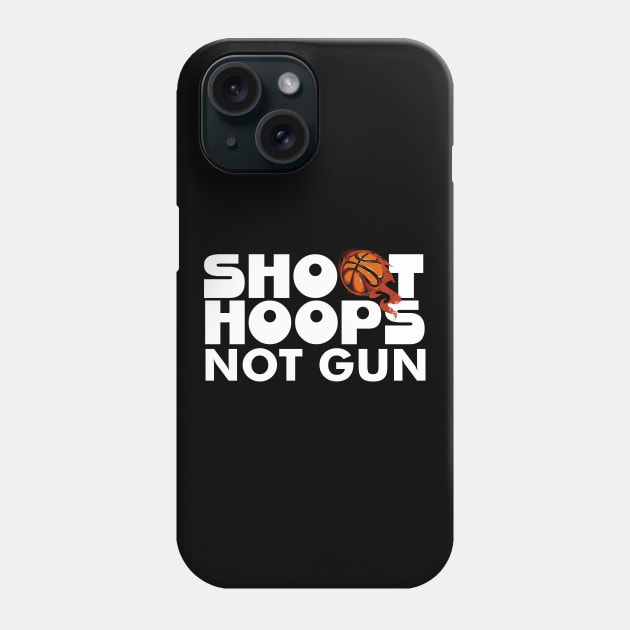 Shoot hoops not gun Phone Case by paola.illustrations