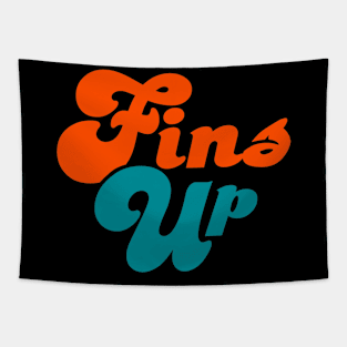 Fins Up, Miami Dolphins Tapestry