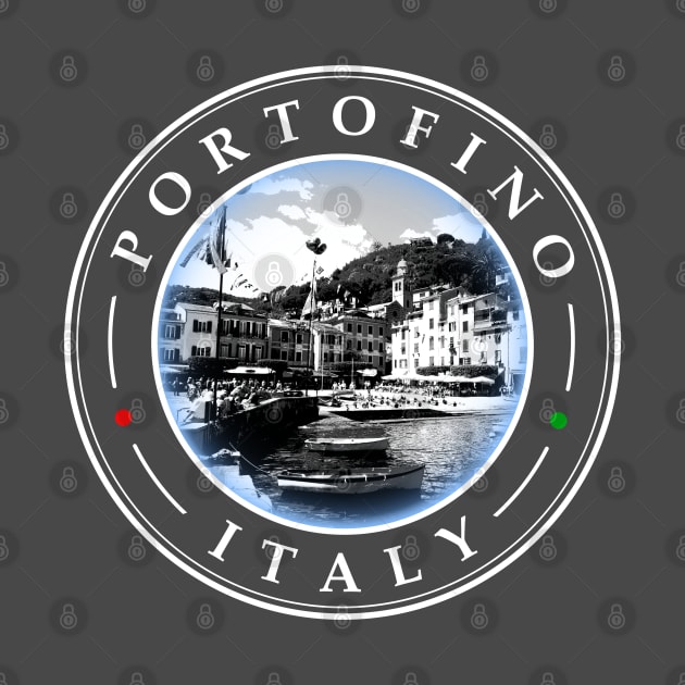 Portofino Italy - circular design by AnturoDesign